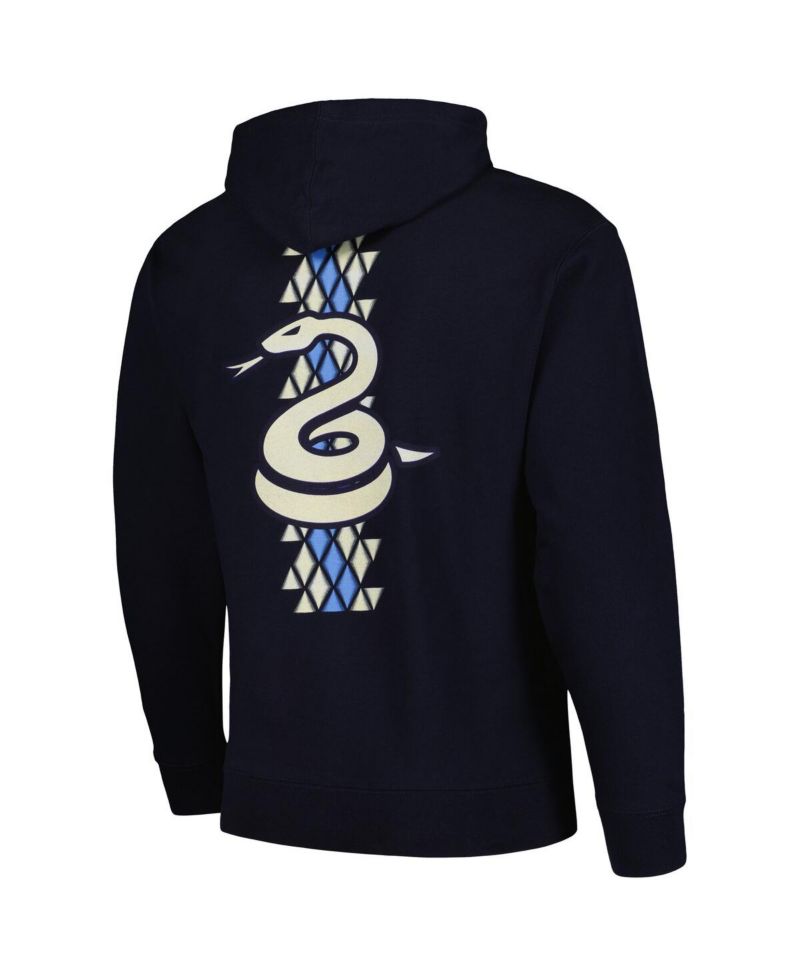 Men's Navy Philadelphia Union 2024 Jersey Hook Snake Pullover Hoodie