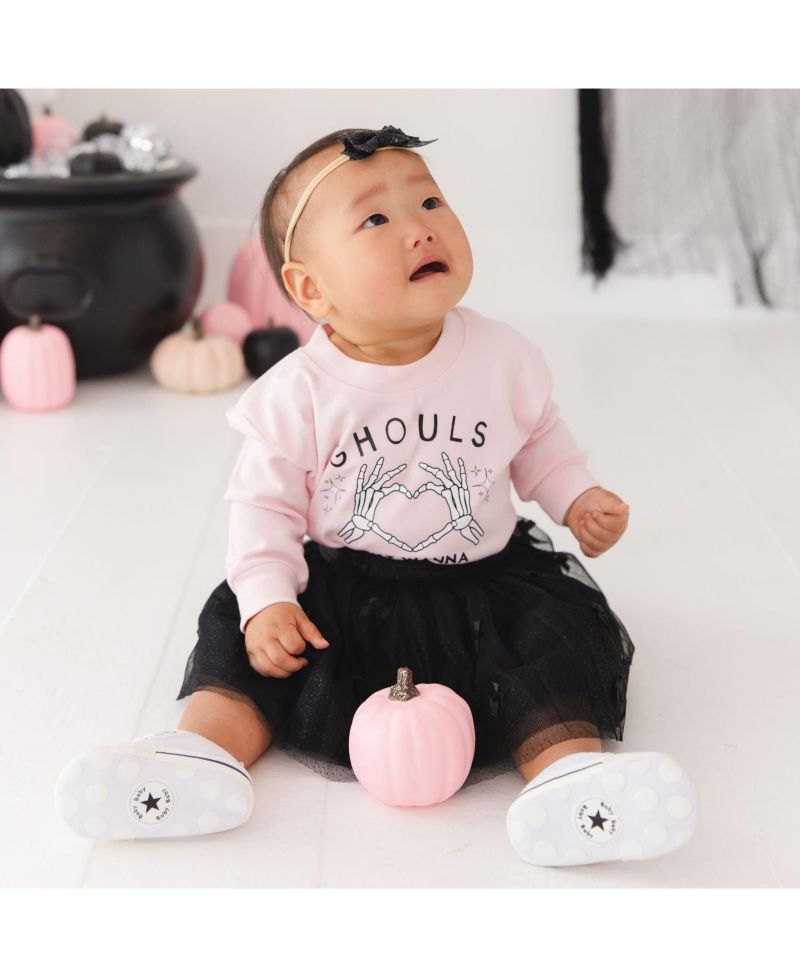Baby Girls' Ghouls Just Wanna Have Fun Halloween Long-Sleeve Sensory-Friendly Romper