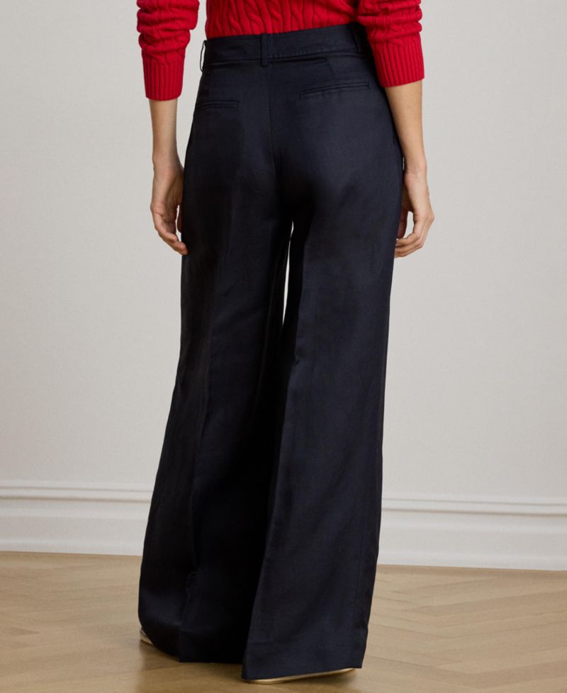 Women's Twill Wide-Leg Pants