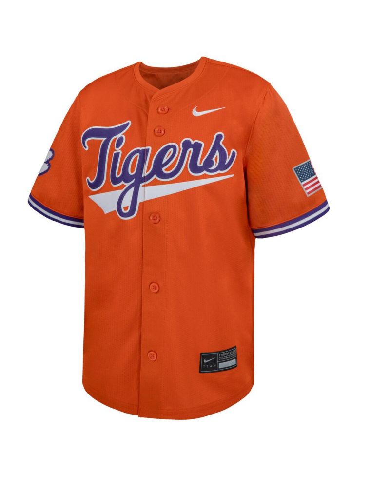 Big Boys and Girls Orange Clemson Tigers Limited Baseball Jersey