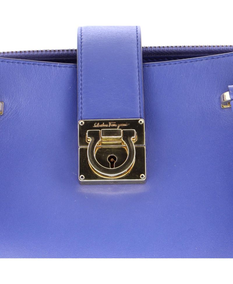Small Gancio Lock Tote Leather