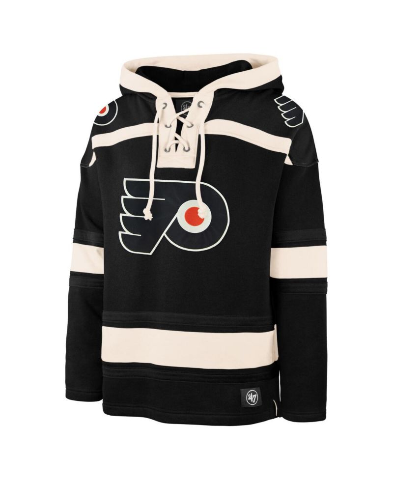 Men's Black Philadelphia Flyers Superior Lacer Hoodie