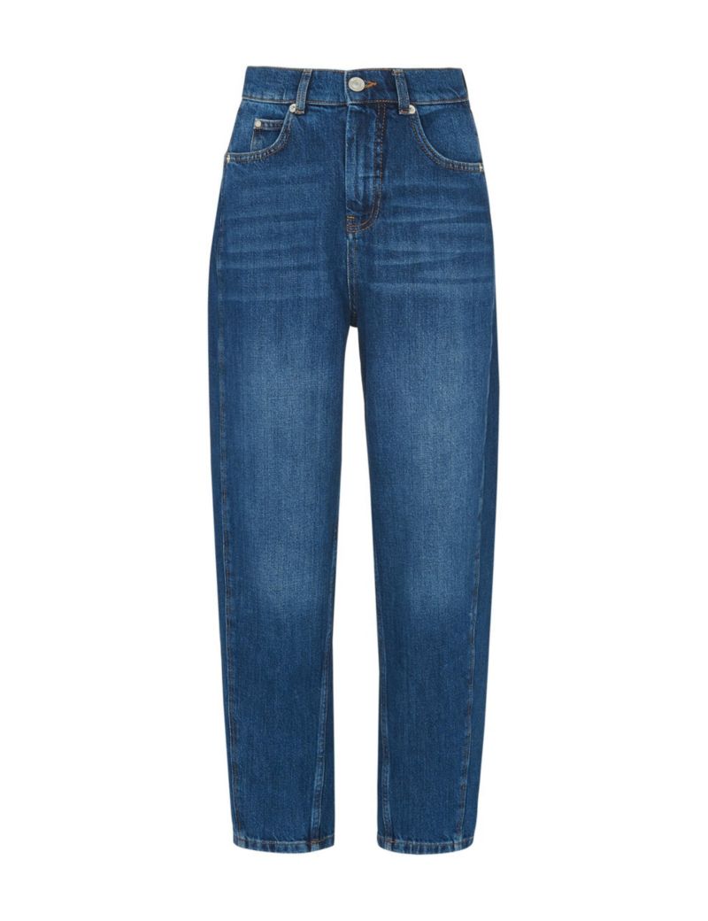 Women's High Waist Barrel Leg Jean