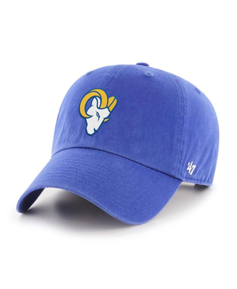 Men's Royal Los Angeles Rams Secondary Logo Clean Up Adjustable Hat