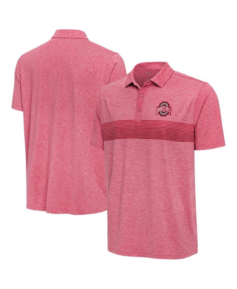 Men's Scarlet Ohio State Buckeyes Dashing Polo Shirt
