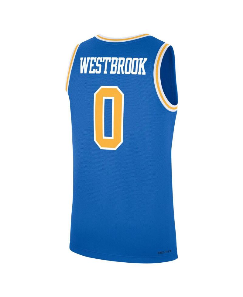 Men's Russell Westbrook Blue UCLA Bruins Performance Replica Basketball Jersey