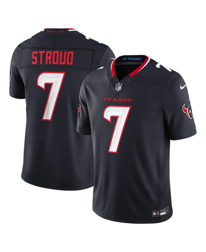 Men's C.J. Stroud Navy Houston Texans Vapor F.U.S.E. Stitched Limited Jersey