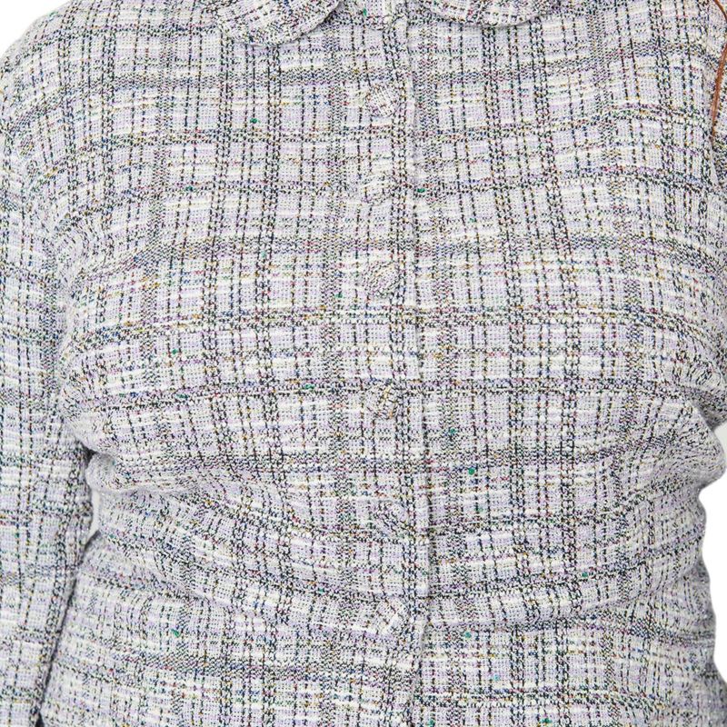 Plus Size Boucle Peplum Jacket