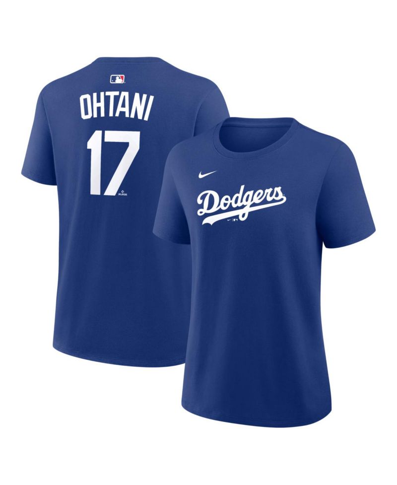 Women's Shohei Ohtani Royal Los Angeles Dodgers Name & Number T-Shirt