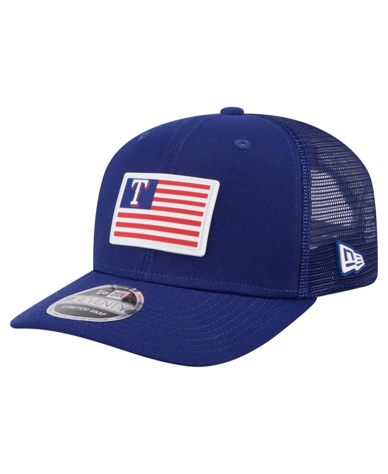 Men's Royal Texas Rangers Flag 9SEVENTY COOLERA Stretch-Snap Hat