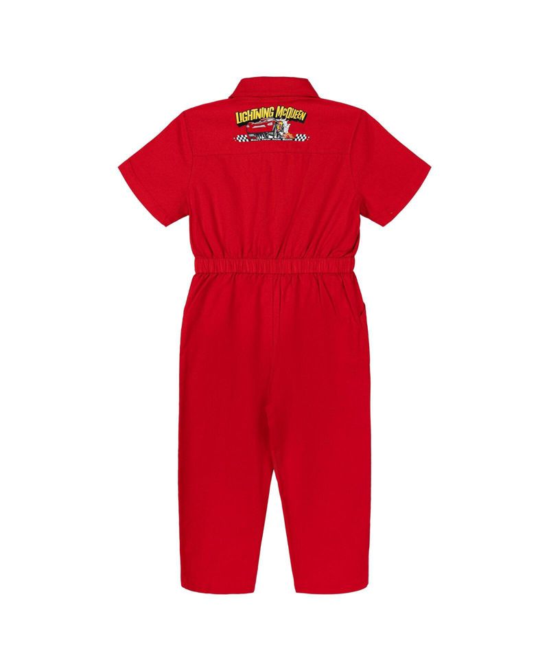 Lightning McQueen Boys'( 5 to 8 ) Racing Cosplay One Piece Coverall
