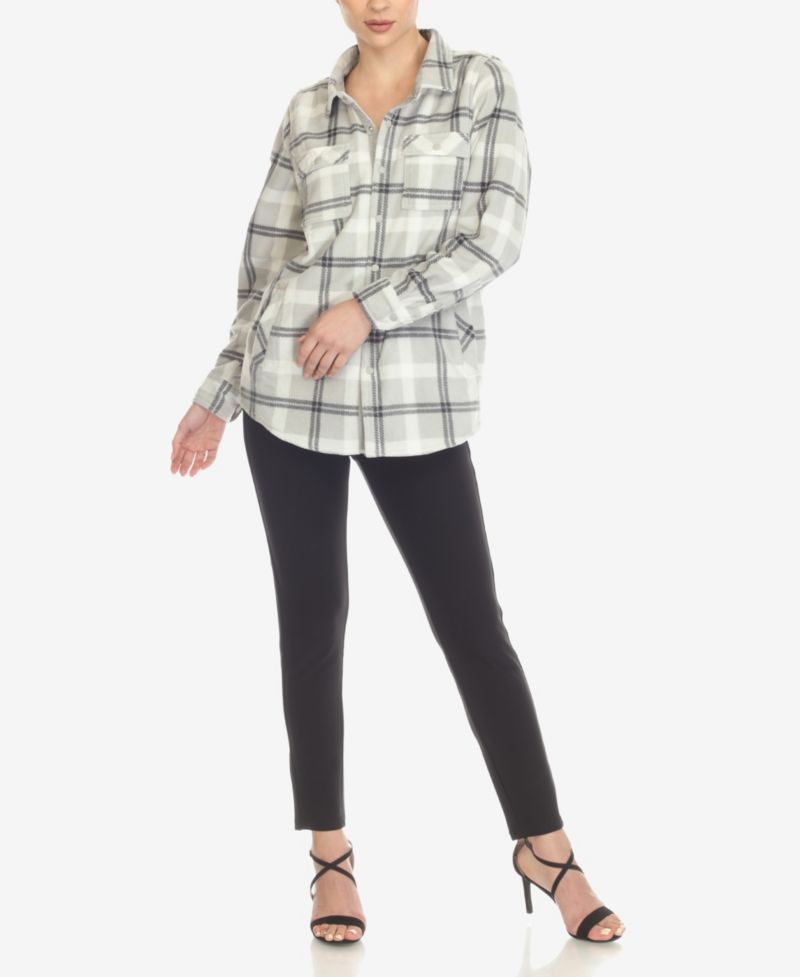 Women's Flannel Plaid Shirt