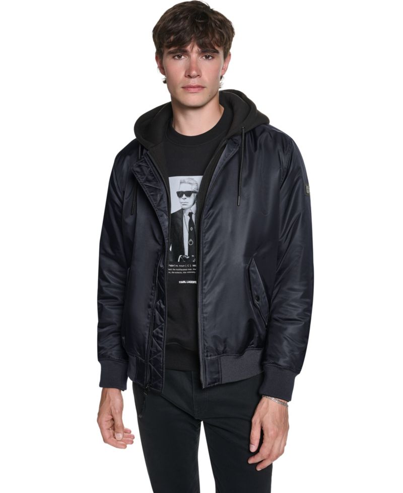 Men's Signature Hooded Bomber Jacket