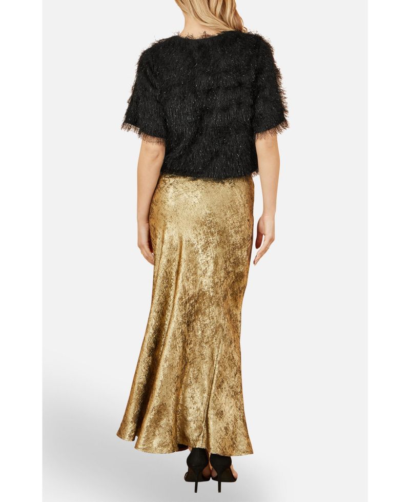 Women's Satin Midi Skirt