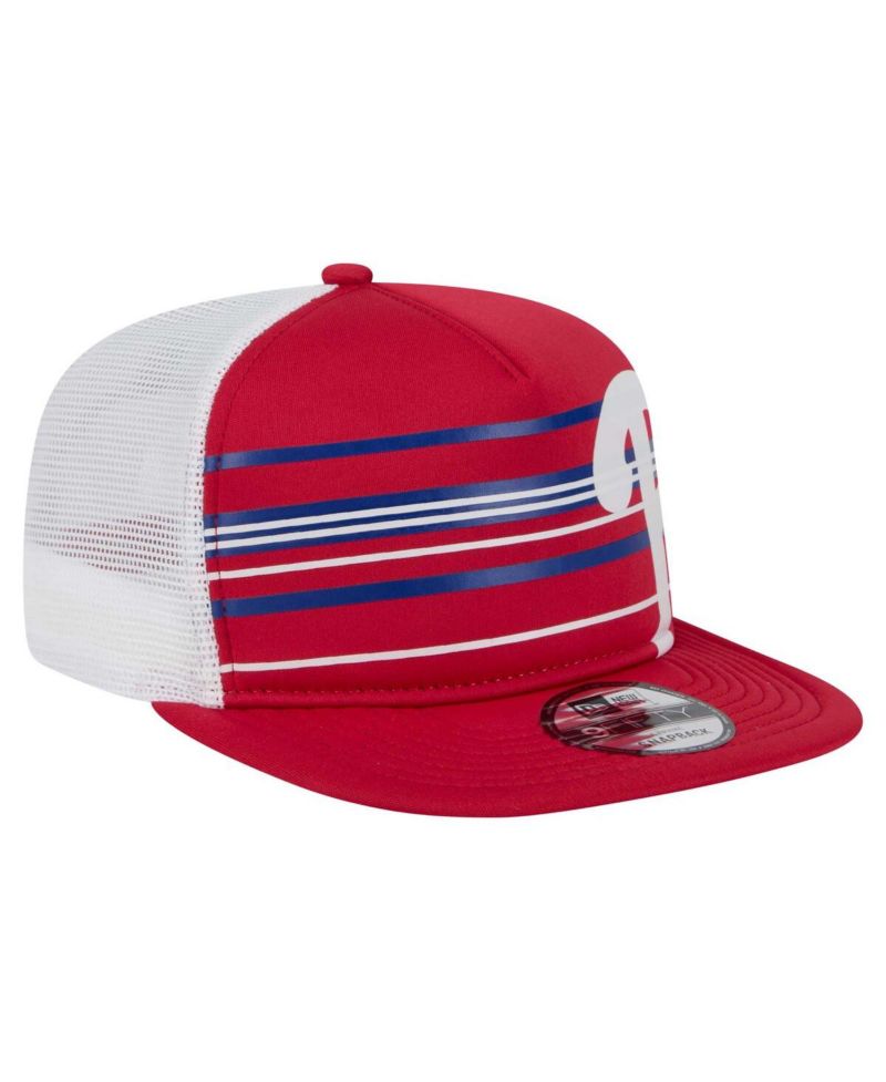 Men's Red Philadelphia Phillies 9FIFTY A-Frame Trucker Snapback Hat