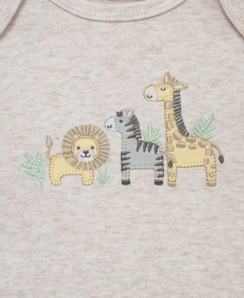 Baby Boys' Jungle Short-Sleeve Bodysuit, Pants & Hat, 3-Piece Set