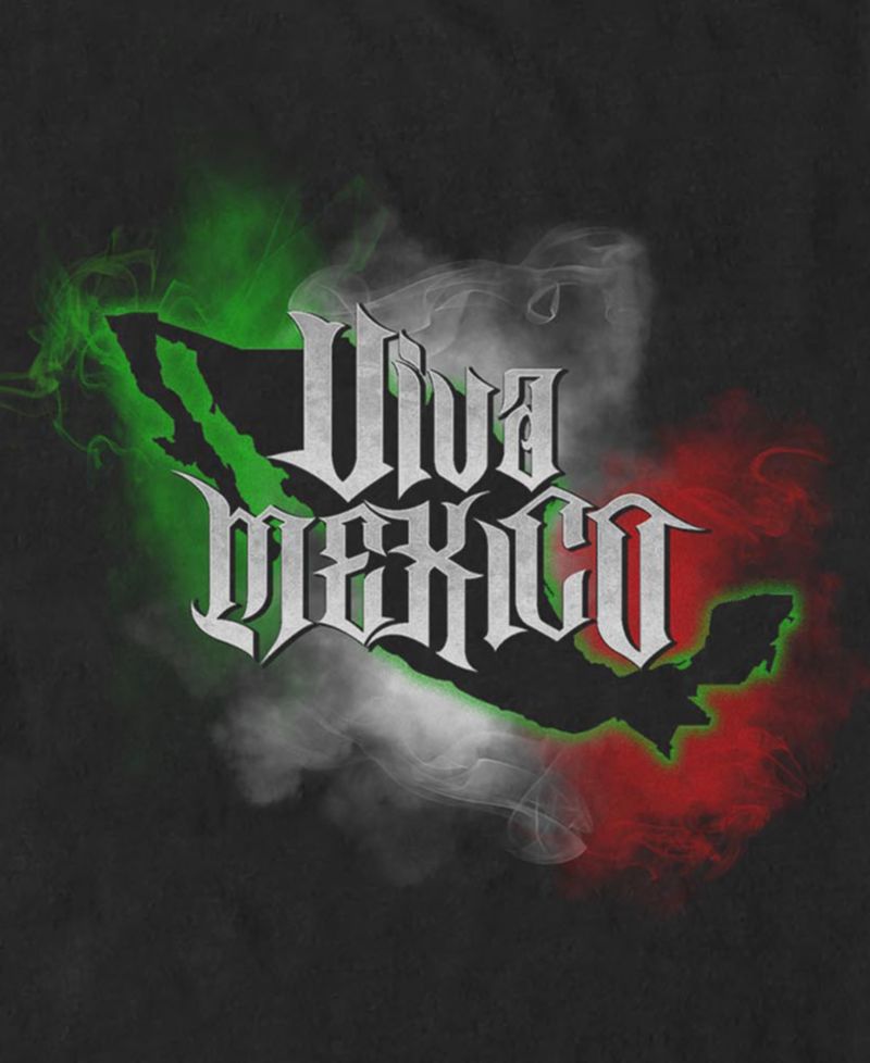Men's Viva Mexico Smoke Graphic T-Shirt