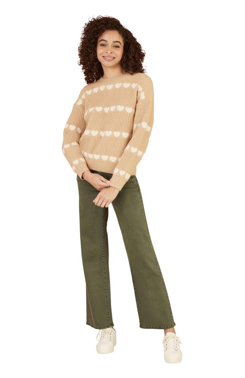 Women's Heart Stripes Jumper