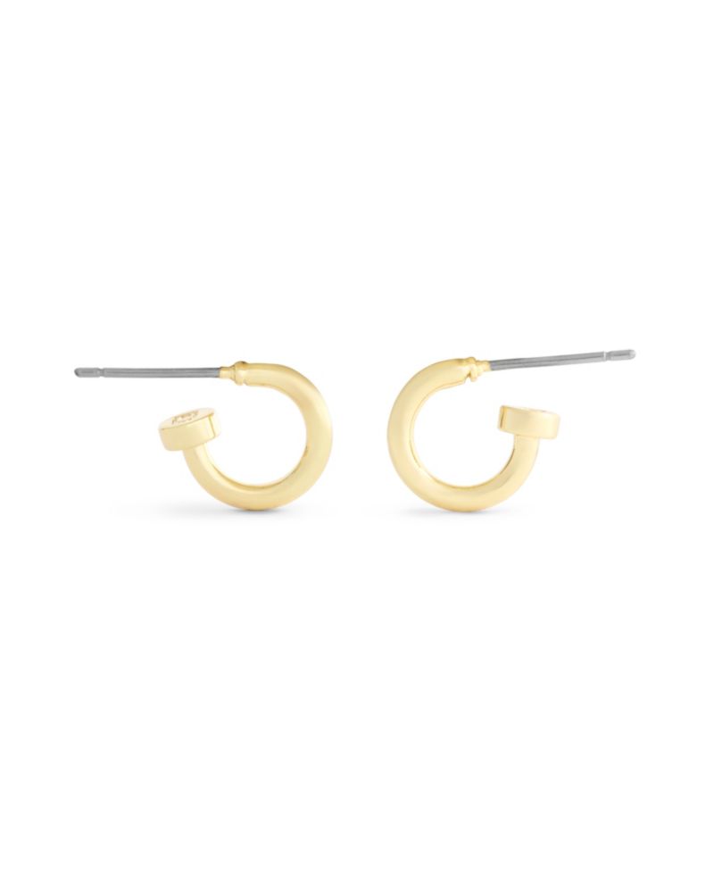 Metal-Tone Classic Mini Huggie Hoop Earrings
