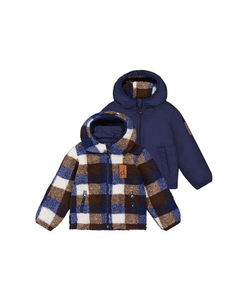 Little and Big Boy 6-14 Reversible Mid-Season Jacket