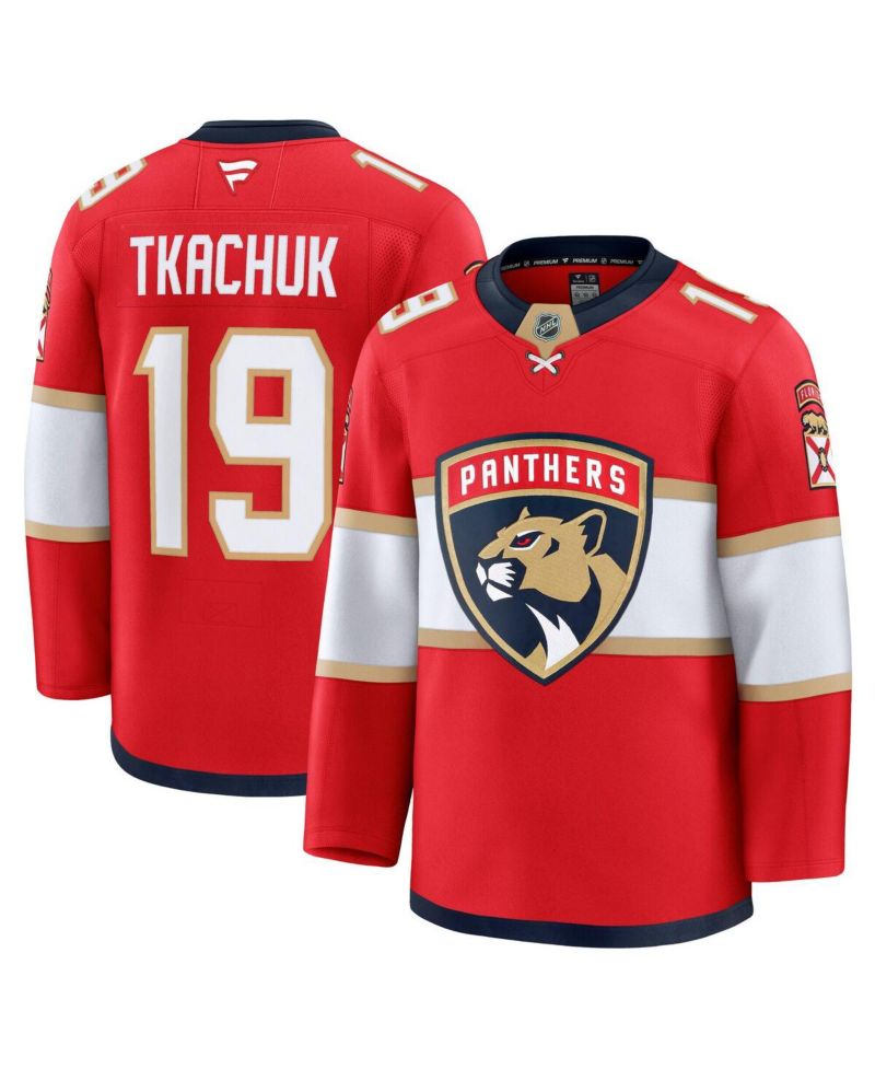 Men's Matthew Tkachuk Red Florida Panthers Home Premium Jersey