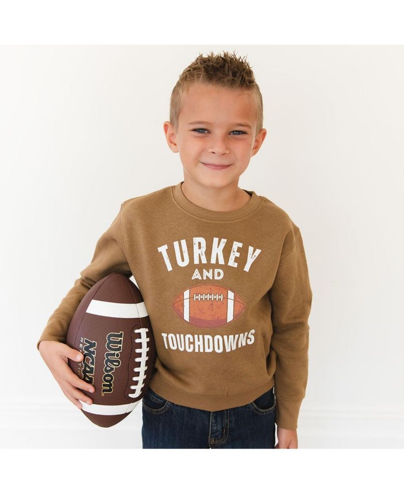 Boys' 4-20 Turkey and Touchdowns Sweatshirt