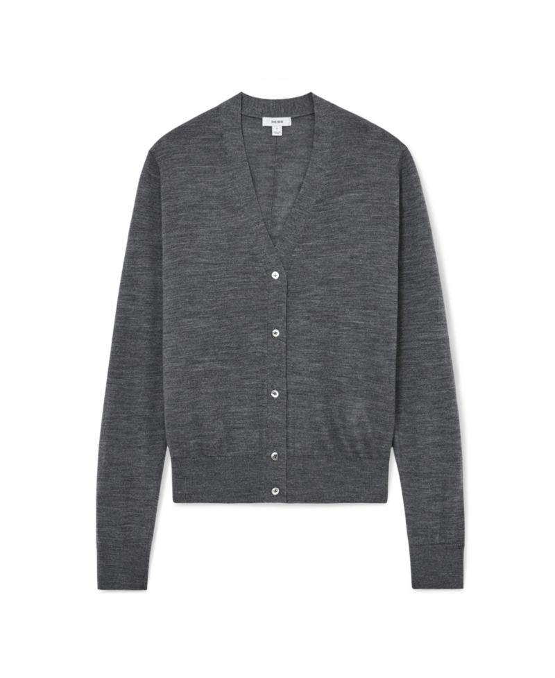 Women's Simi Merino Wool V-Neck Long-Sleeve Cardigan