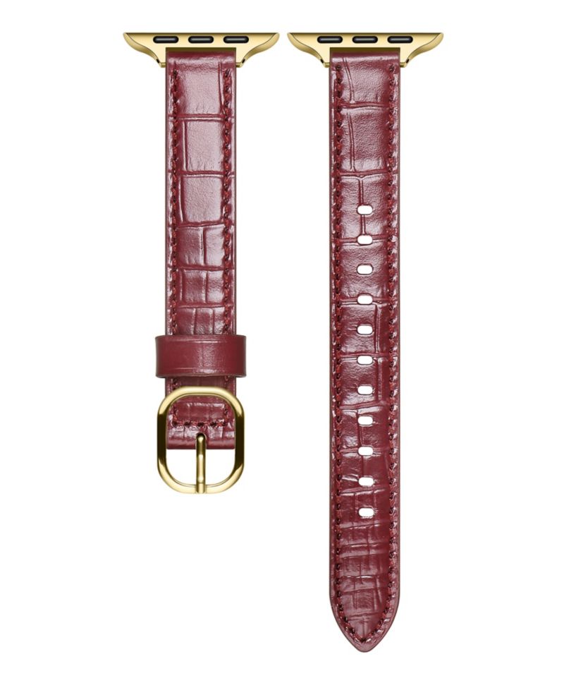 Carmen Skinny Croc Leather Band for Apple Watch