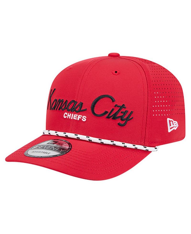 Men's Red Kansas City Chiefs Script 9SEVENTY Adjustable Hat