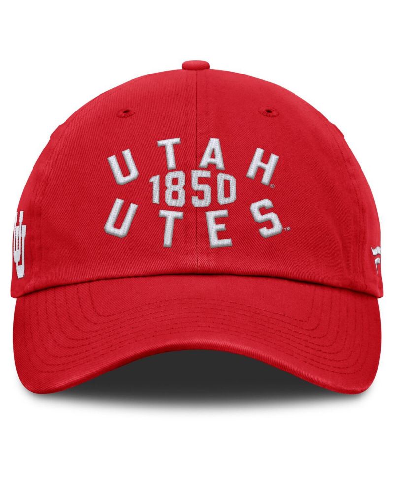 Men's Red Utah Utes Archer Adjustable Hat