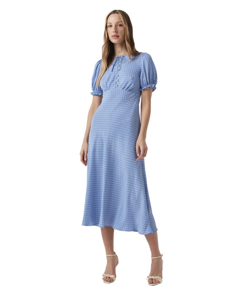 Women's Clarissa Floral Empire Waist A-Line Midi Dress