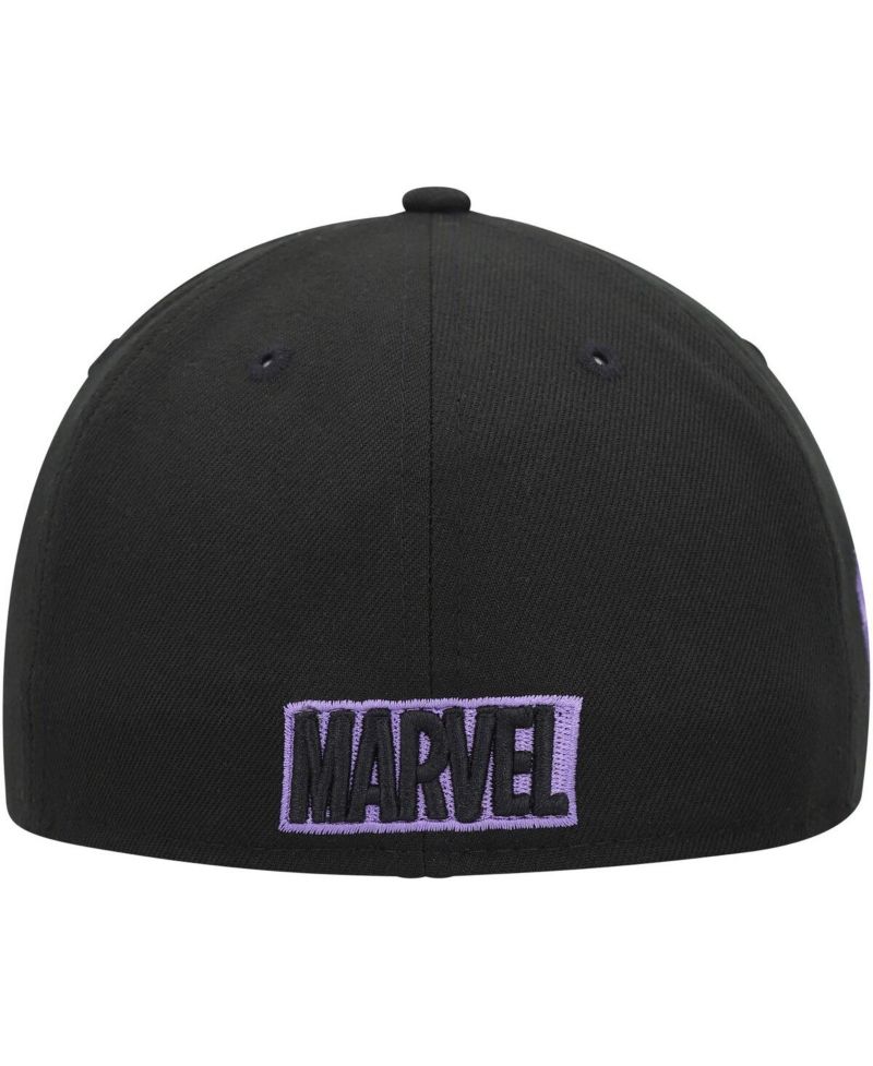 Men's Black Black Panther Marvel Fitted Hat