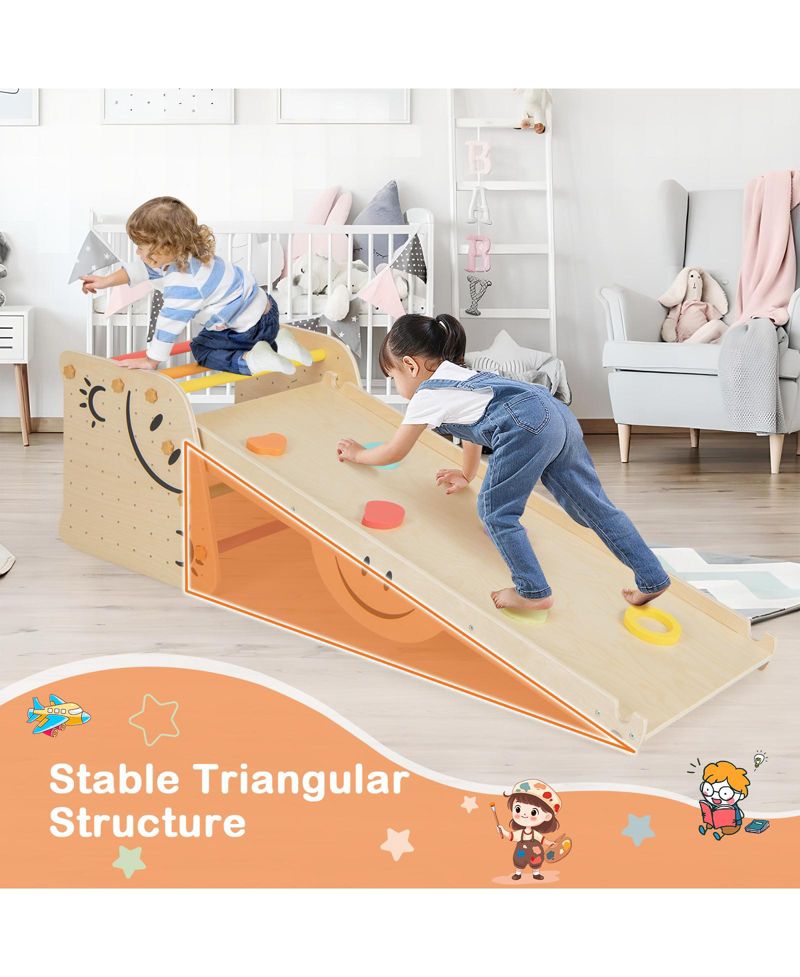 Six-Activity Climbing Triangle with Seesaw, 6-Piece Set