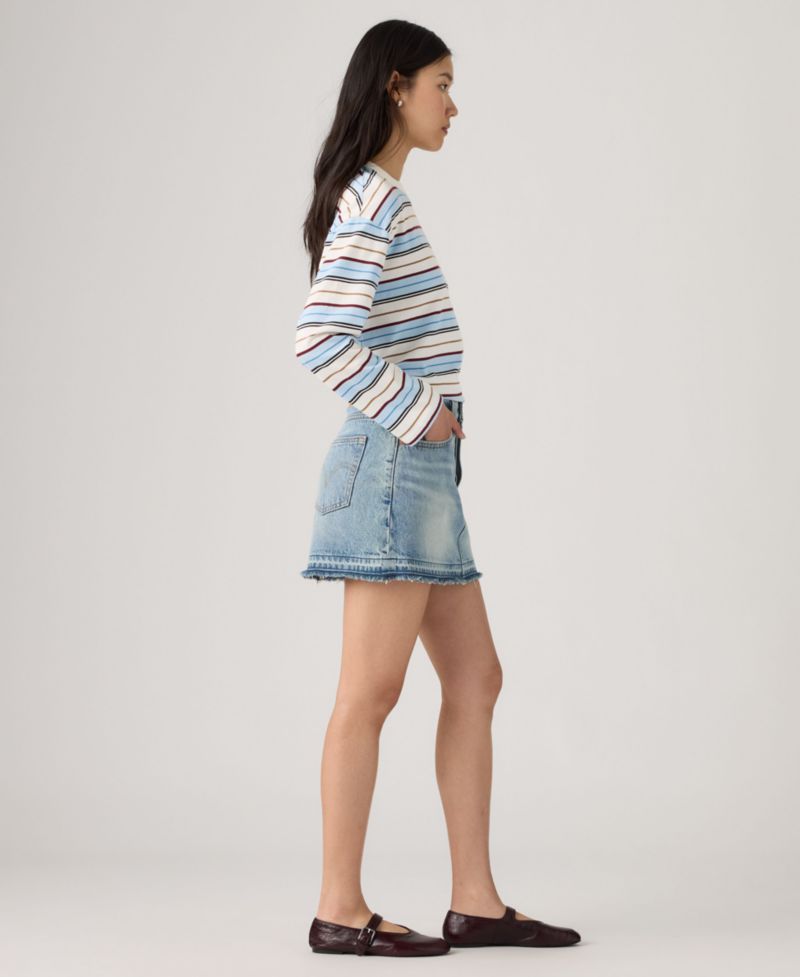Women's Icon High-Waisted Mini Denim Skirt