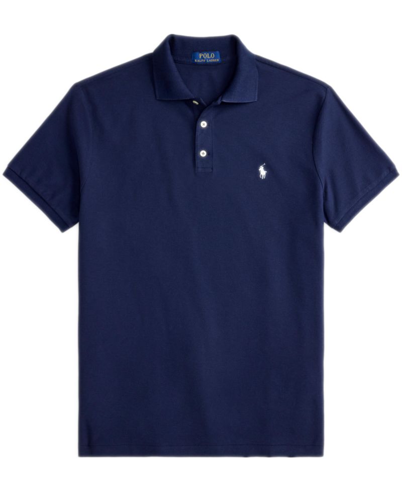 Men's Custom Slim-Fit Honeycomb-Mesh Polo Shirt