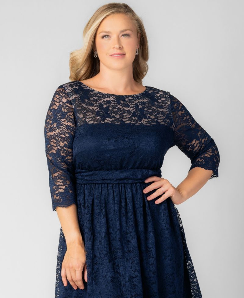 Women's Plus Size Luna Lace Cocktail Midi Dress