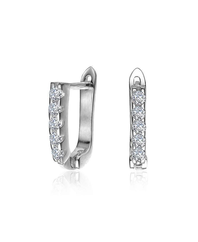 Dainty Clear Cubic Zirconia Extra Mini Hoop Earrings