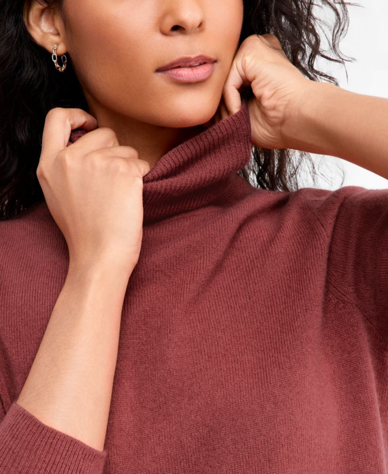Petite Cashmere Turtleneck Sweater