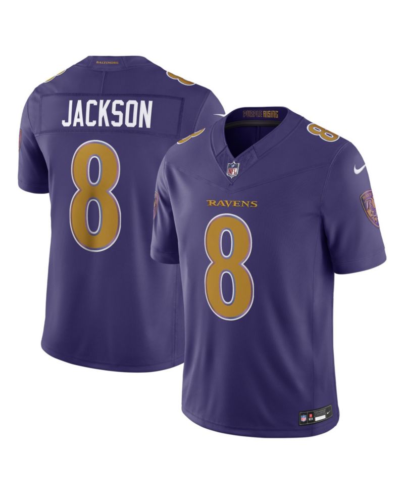 Men's Lamar Jackson Purple Baltimore Ravens Alternate Vapor F.U.S.E. Stitched Limited Jersey