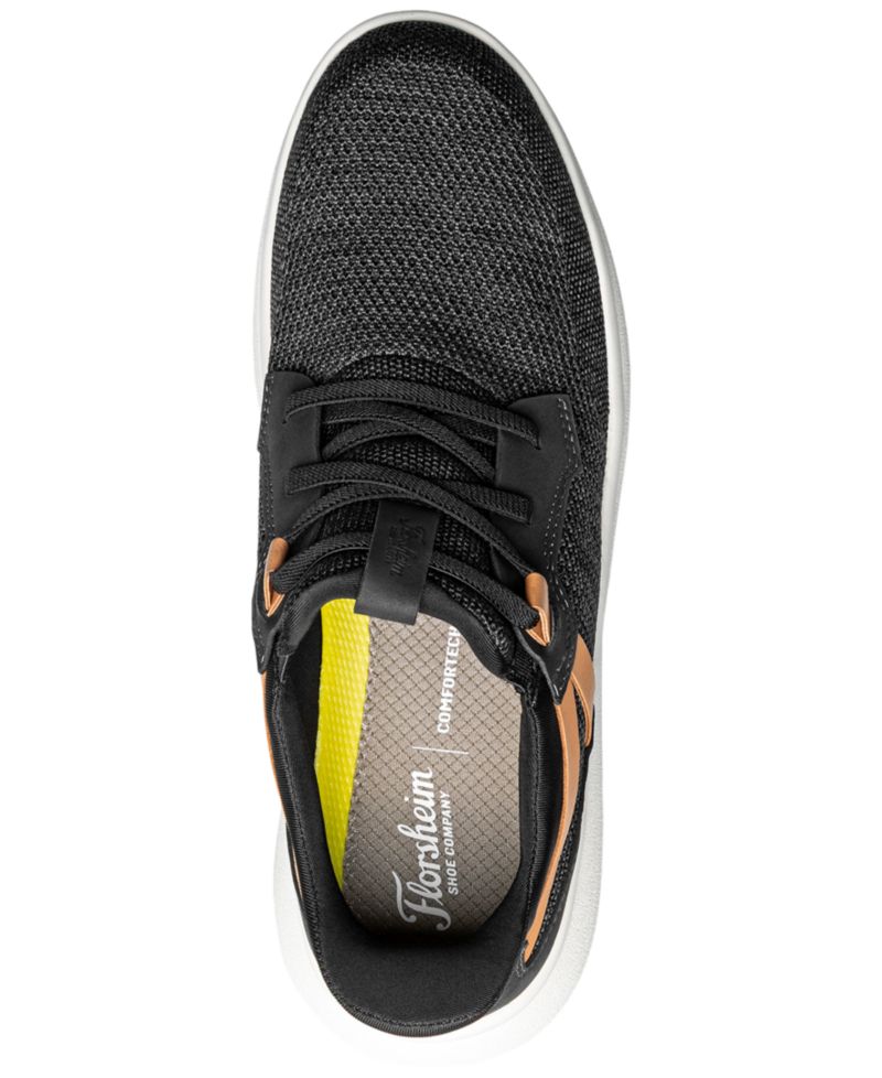 Men's Fleet Knit Elastic Lace Slip-On Sneakers