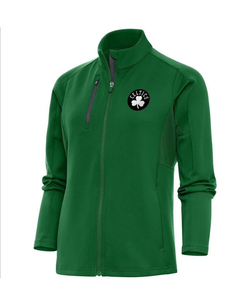 Women's Kelly Green Boston Celtics Brushed Metallic Generation Full-Zip Jacket