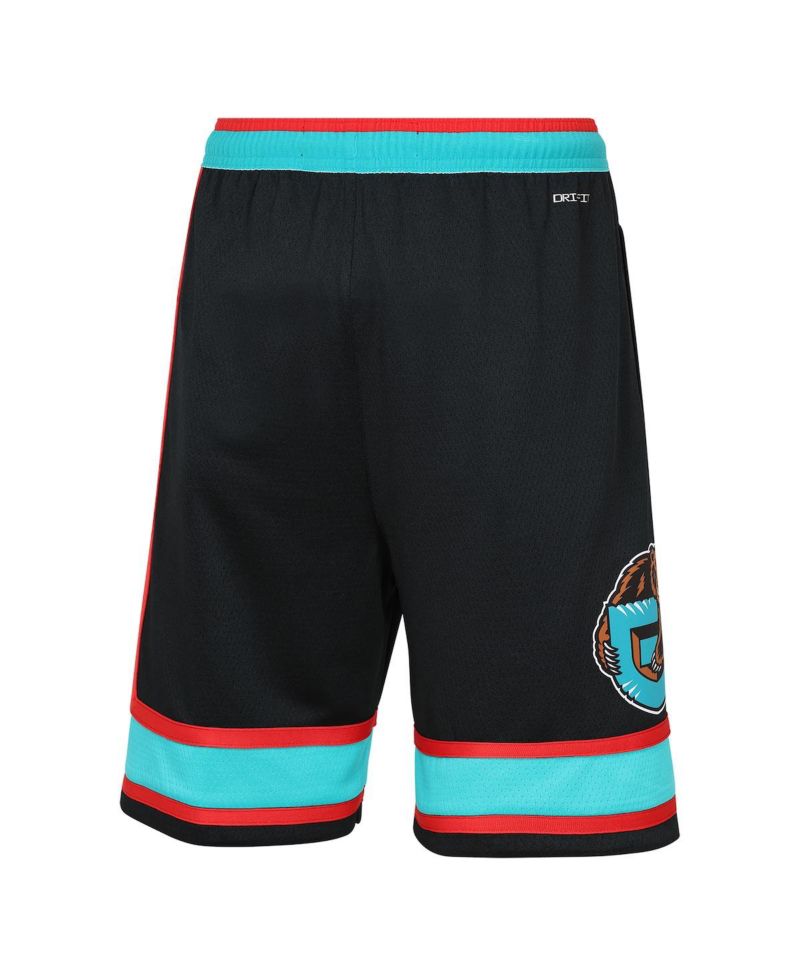 Big Boys and Girls Black Memphis Grizzlies Hardwood Classics Dri-FIT Swingman Shorts