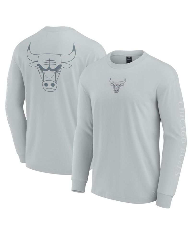 Men's Gray Chicago Bulls Elements Strive Long Sleeve T-Shirt
