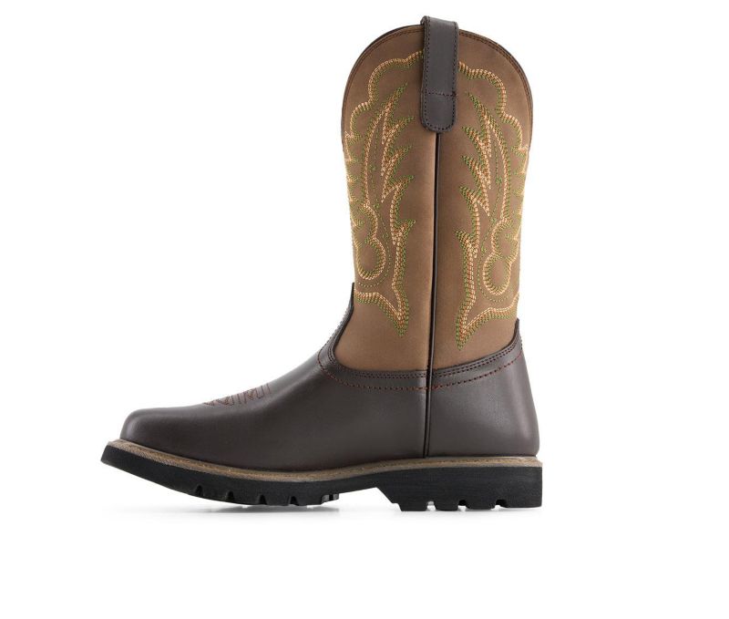 Men's Leather Cowboy Boots Bicolor