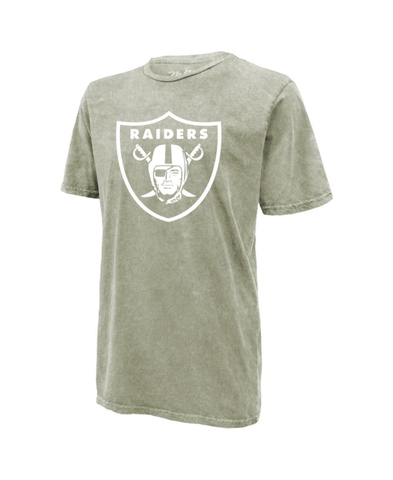 Men's Las Vegas Raiders Brock Bowers Distressed Mineral-Washed T-Shirt