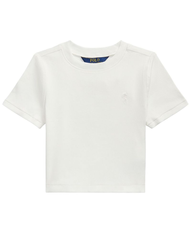 Girls' 7-16 Ribbed Boxy T-Shirt