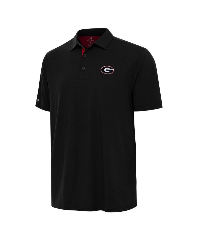 Men's Black/Red Georgia Bulldogs Era Polo Shirt
