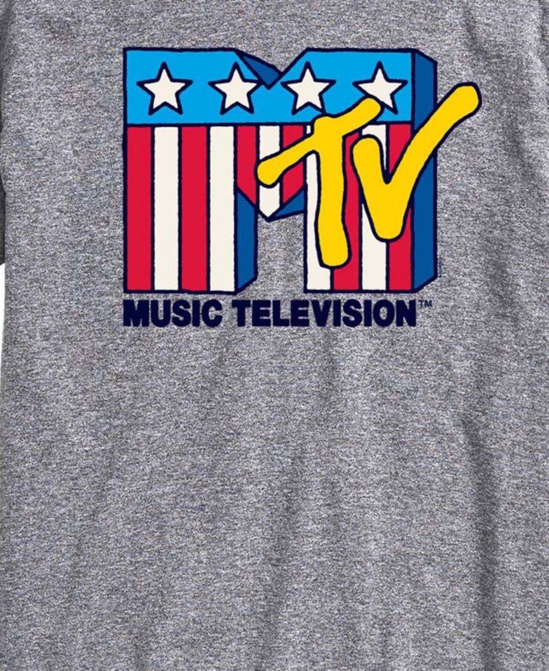 Men's MTV USA Flag Short-Sleeve Graphic T-Shirt