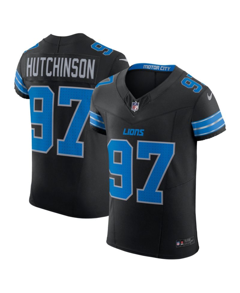 Men's Aidan Hutchinson Black Detroit Lions Alternate Vapor F.U.S.E. Elite Jersey