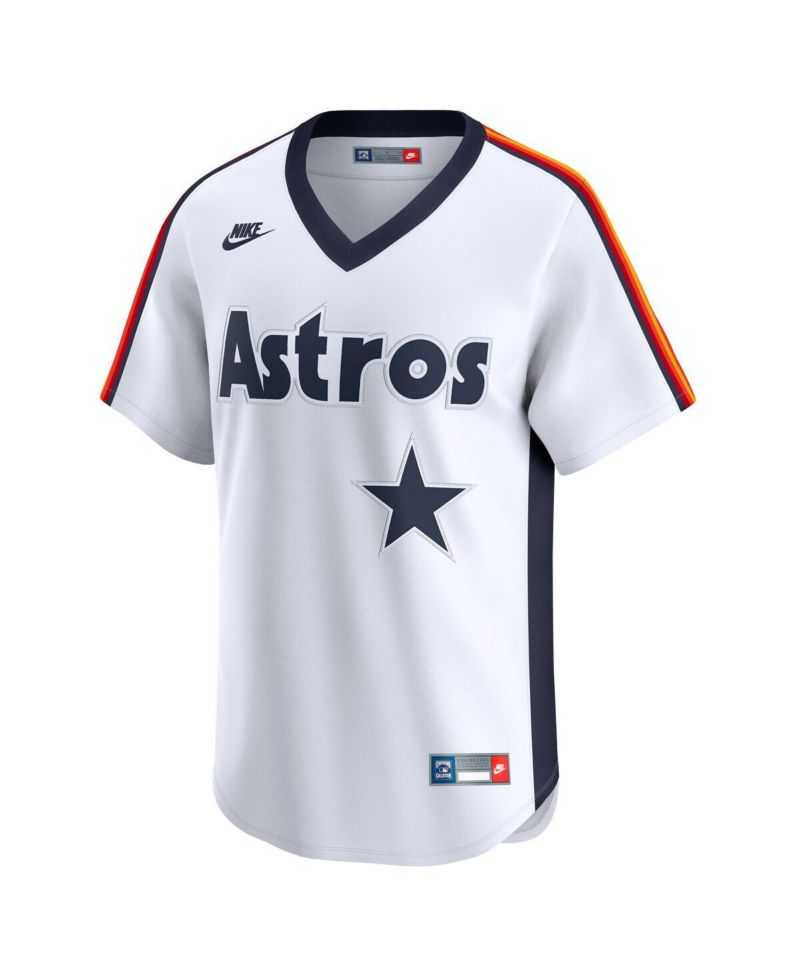 Men's Nolan Ryan White Houston Astros Throwback Cooperstown Collection Limited Jersey